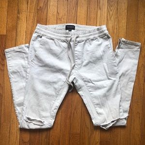 PacSun Distressed White Jean pants